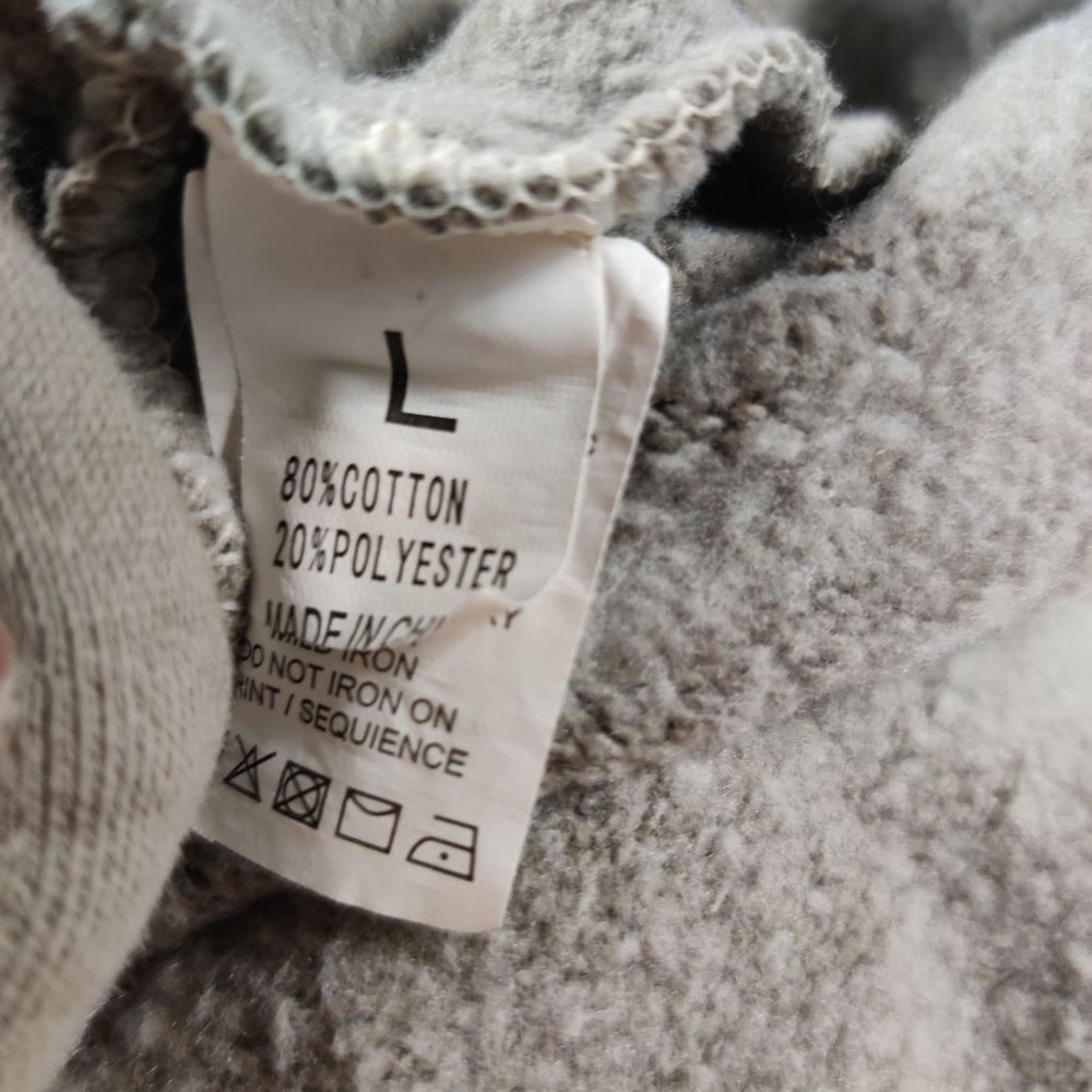 California Republic womens hooded sweatshirt graphic hoodie Cali bear taupe sz L - Picture 6 of 6